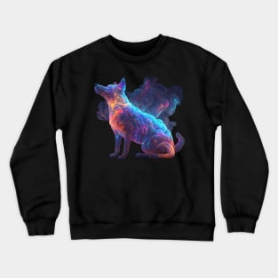 Dog in Space with unique Design Crewneck Sweatshirt